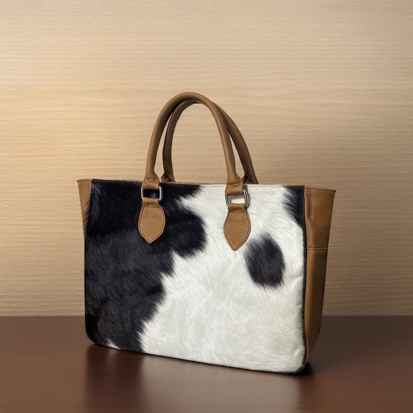 Cowhide Ladies Shoulder Crossbody Purse