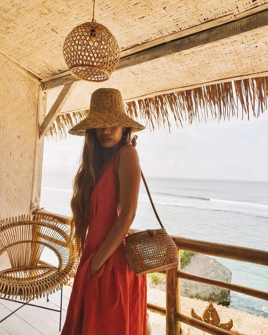 Handmade Rattan Crossbody Bag Bali Purses