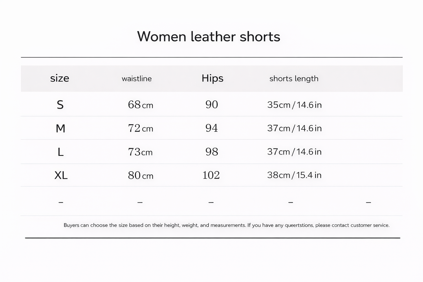 Women genuine leather mini shorts mid waist slim fit