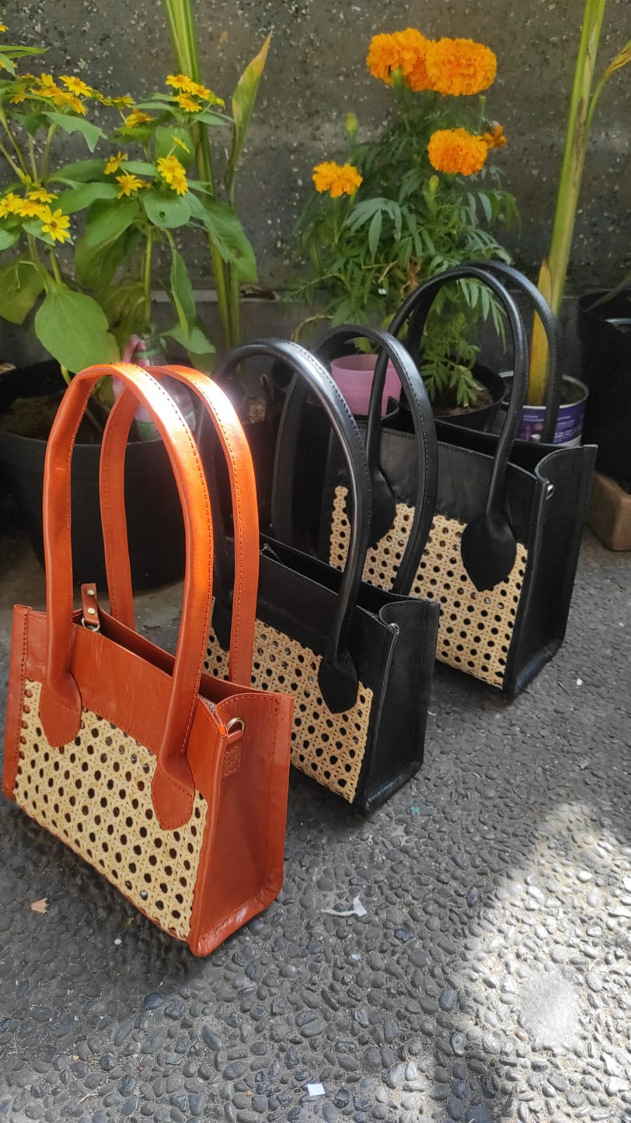 Rattan Wicker Shoulder Crossbody Bag