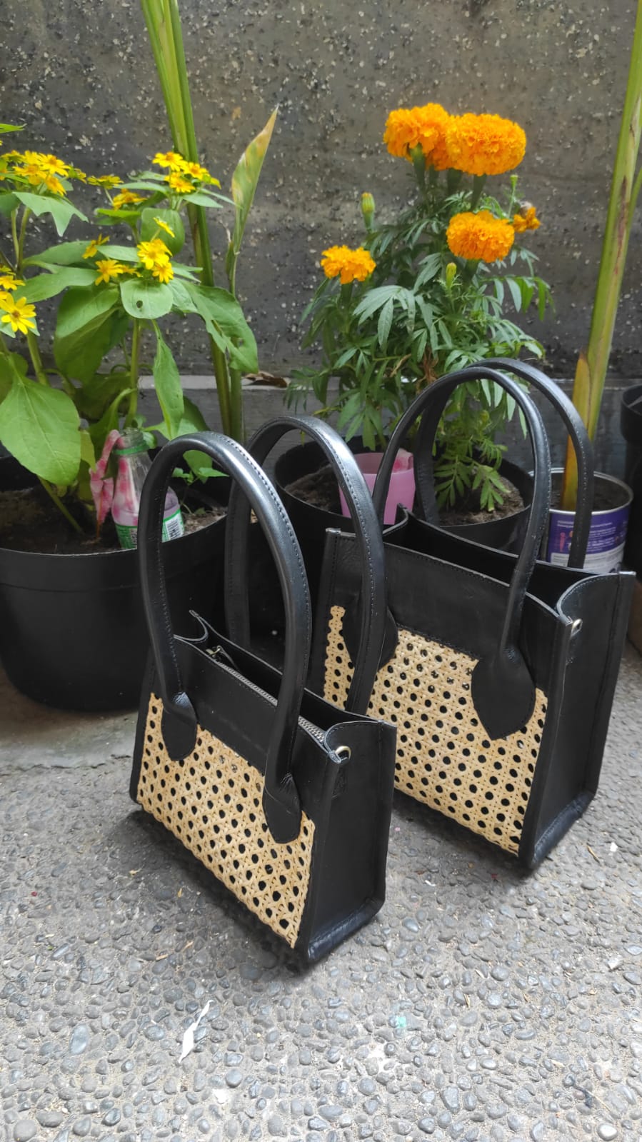 Rattan Wicker Shoulder Crossbody Bag