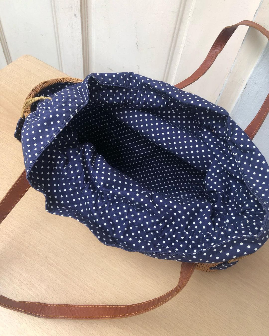 Real Natural Rattan Shoulder Purse