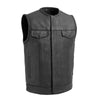 personalized men leather biker motorcycle vest