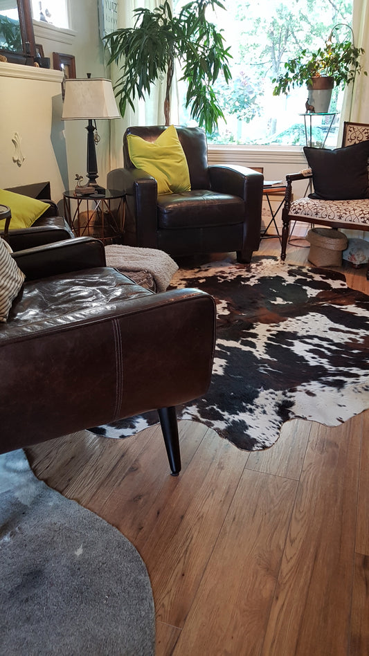 Unique and exotic Brazilian cowhide rugs