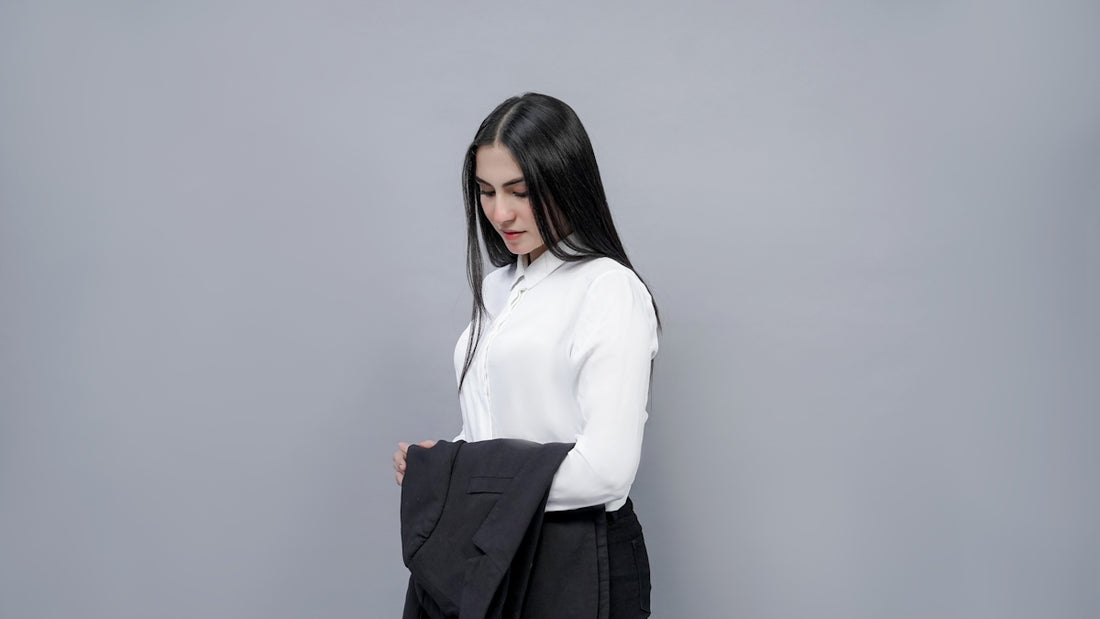 a woman holding a briefcase