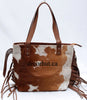 Cowhide Shoulder bag with fringes