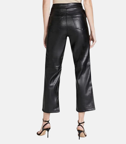 Black Genuine Leather Trouser