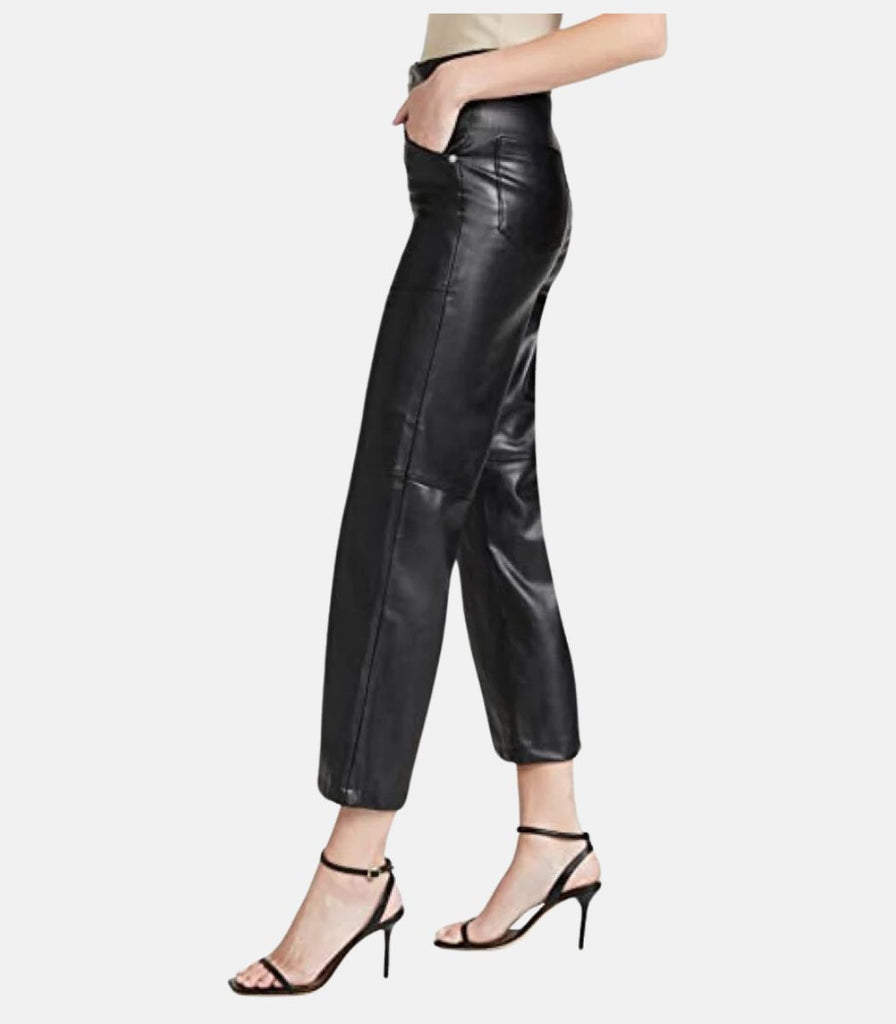 Black Genuine Leather Trouser