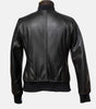 Classic Black Bomber Leather Jacket