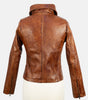 Distressed Brown Leather Jacket