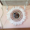 Boho Feather and Sea Shell Mirror