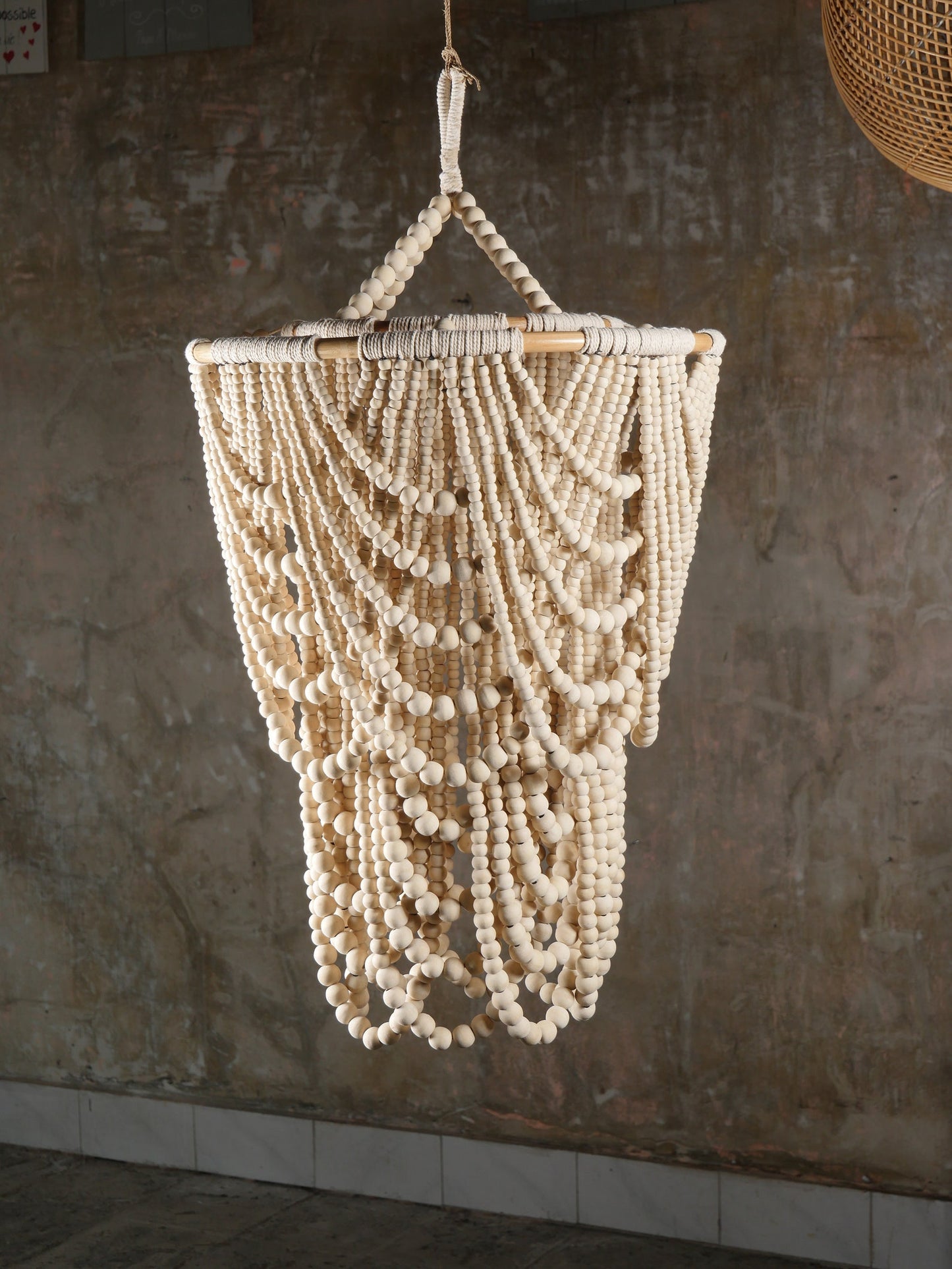 Beaded Chandelier Roof Wall Lampshade