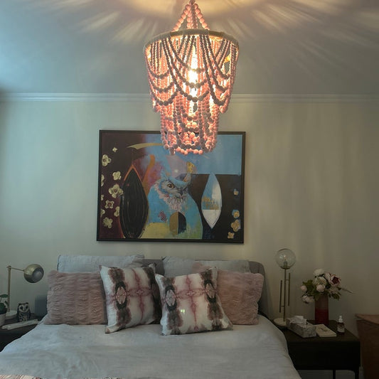 Beaded Chandelier Roof Wall Lampshade