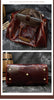 Crazy horse leather men's travel duffle bag