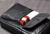 Leather chest crossbody sling bag for men