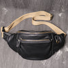 Men’s genuine leather chest sling bag