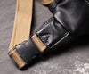 Men’s genuine leather chest sling bag