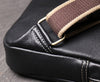 Men's top grain leather crossbody chest sling bag