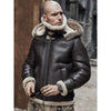 real leather shearling jacket fur men