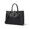 Leather tote bag for women with crossbody strap