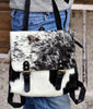 Black White Hair On Cowhide Backpack