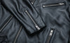Men’s Heavy Cowhide Black Biker Jacket