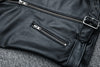 Men’s Heavy Cowhide Black Biker Jacket