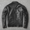 Men Slim-Fit Real Sheepskin Leather Jacket