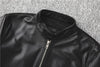 Men Slim-Fit Real Sheepskin Leather Jacket