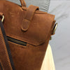 Genuine leather mori style backpack