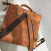 Genuine leather mori style backpack