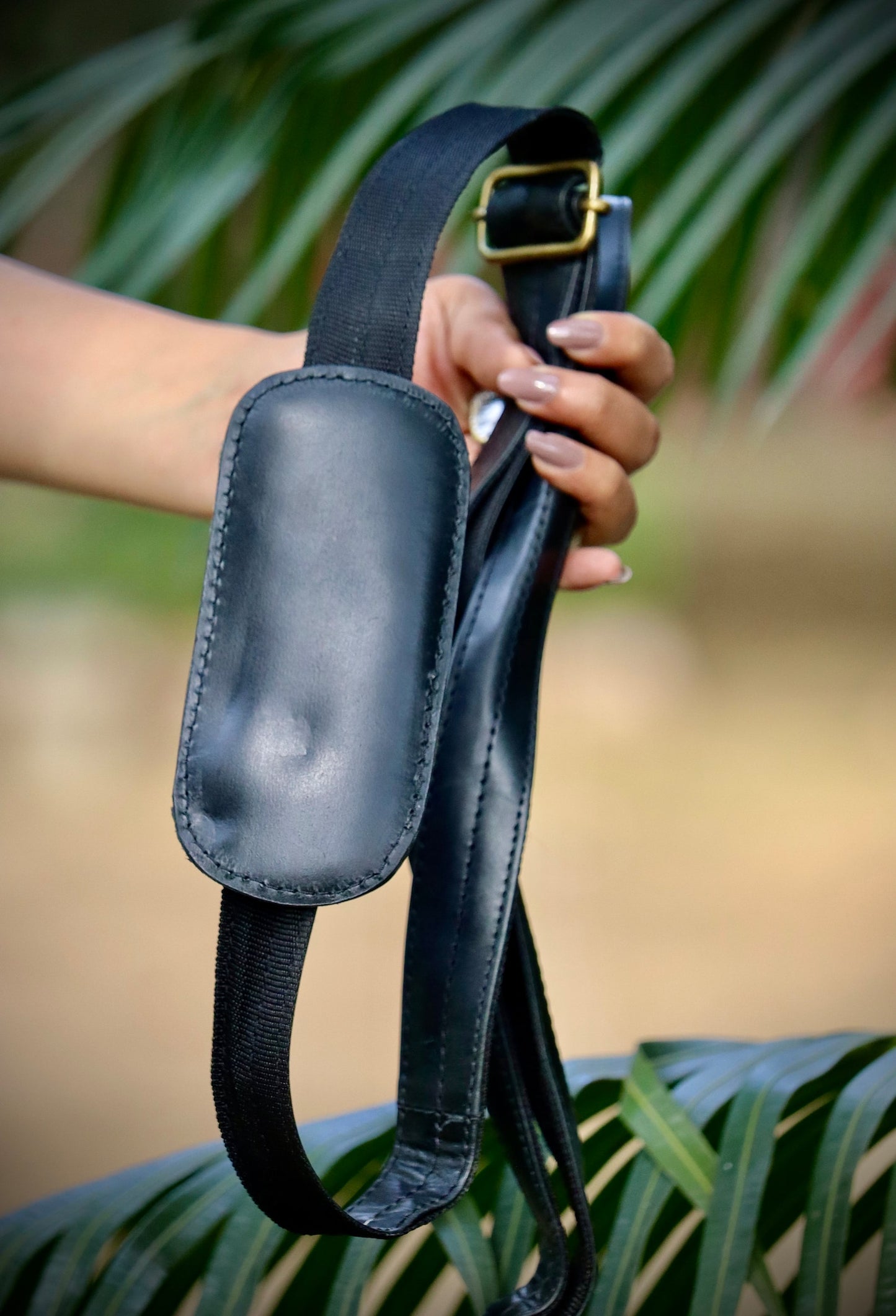 Black White Cowhide Gym Duffle Bag