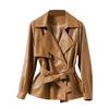 Brown Genuine Sheepskin Leather Jacket