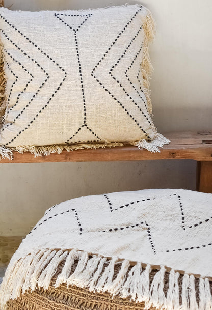 Black White Boho Pillow Case