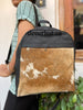 Brown White Natural Cowhide Backpack