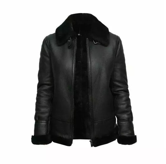 women bomber leather jackets