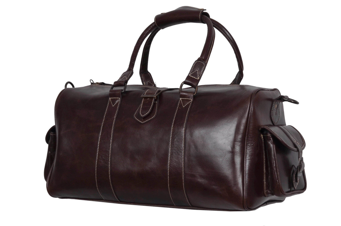 Brown Holdall Bag Weekend Travel Duffle Bag