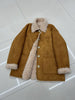 Reversible lambswool suede coat