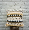 Boho Beaded Throw Pillow Black Brown