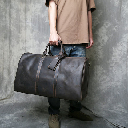 Large leather Men Duffle Bags