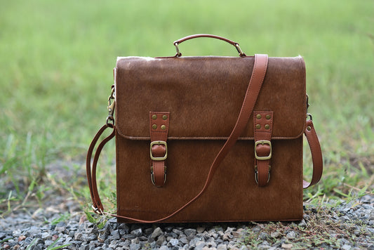 Cowhide Briefcase Bag