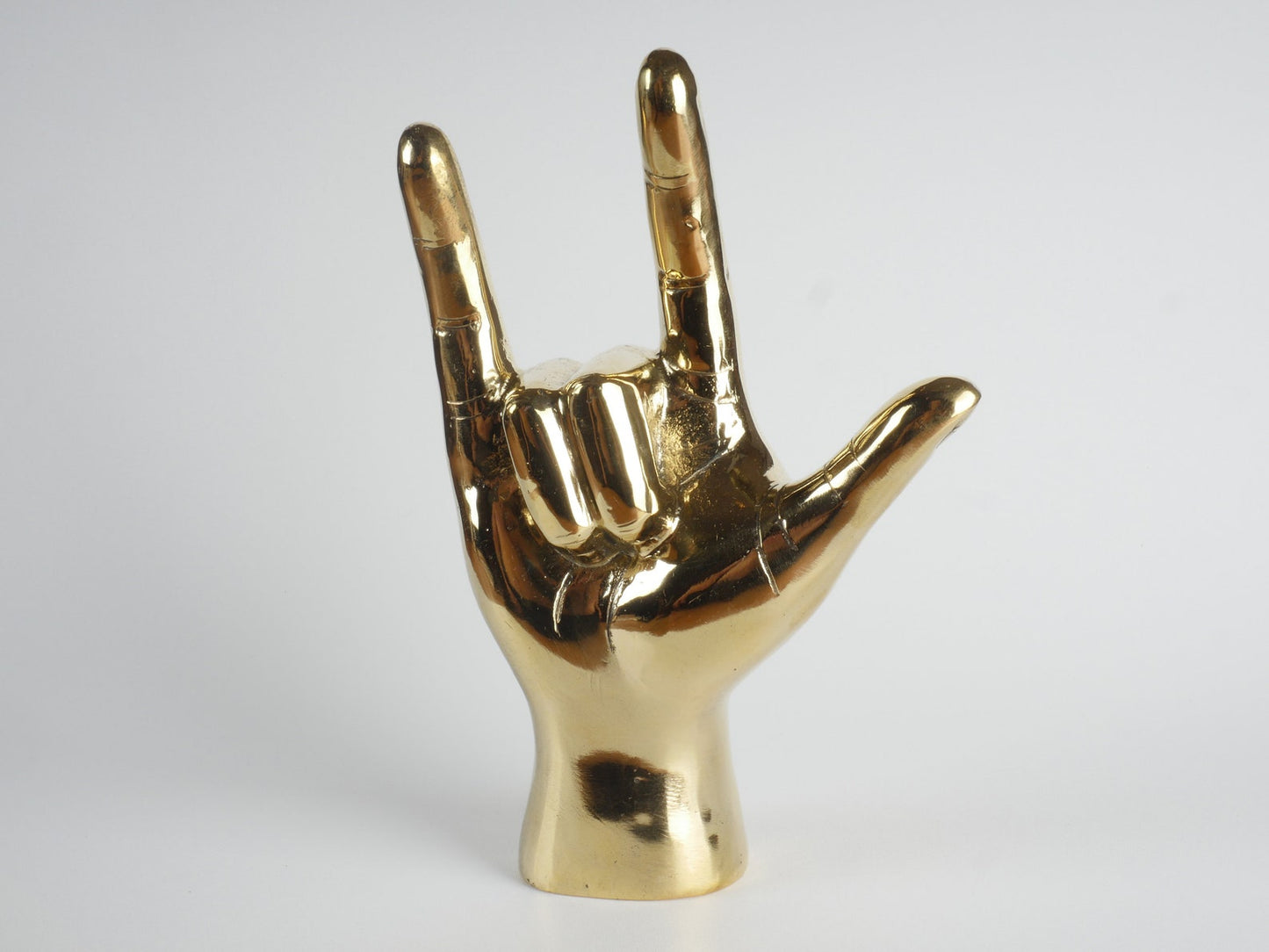 Brass Hand Sign Room Decor