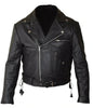 mens real leather biker jacket