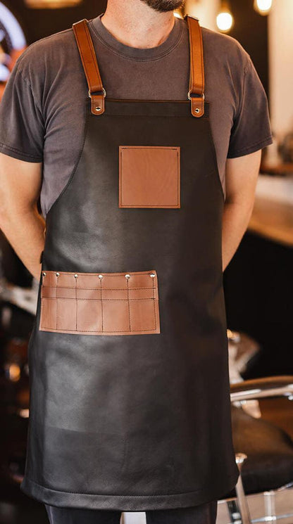 Crossbody Men Leather Apron