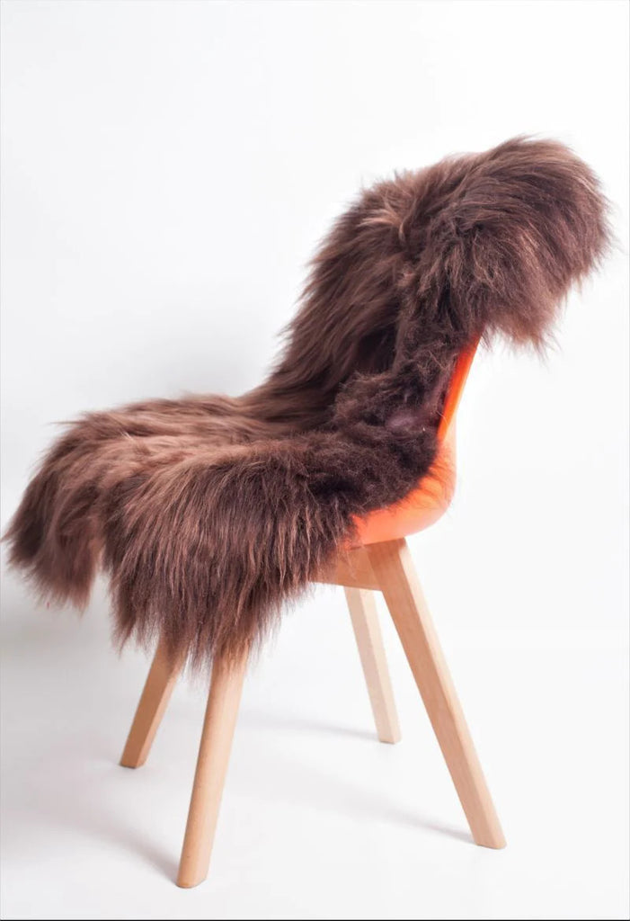 Chestnut Brown Sheepskin Rug