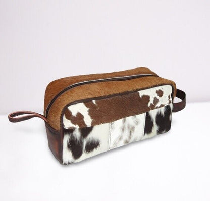 Real Cowhide Cosmetic Makeup Bag