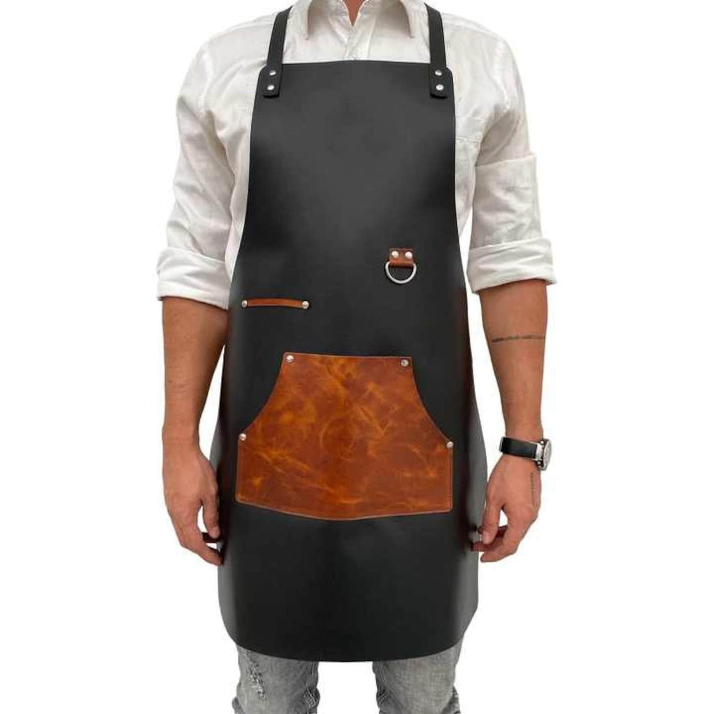 Genuine Leather BBQ Apron