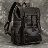 Black Leather With Lace Backpack Bag