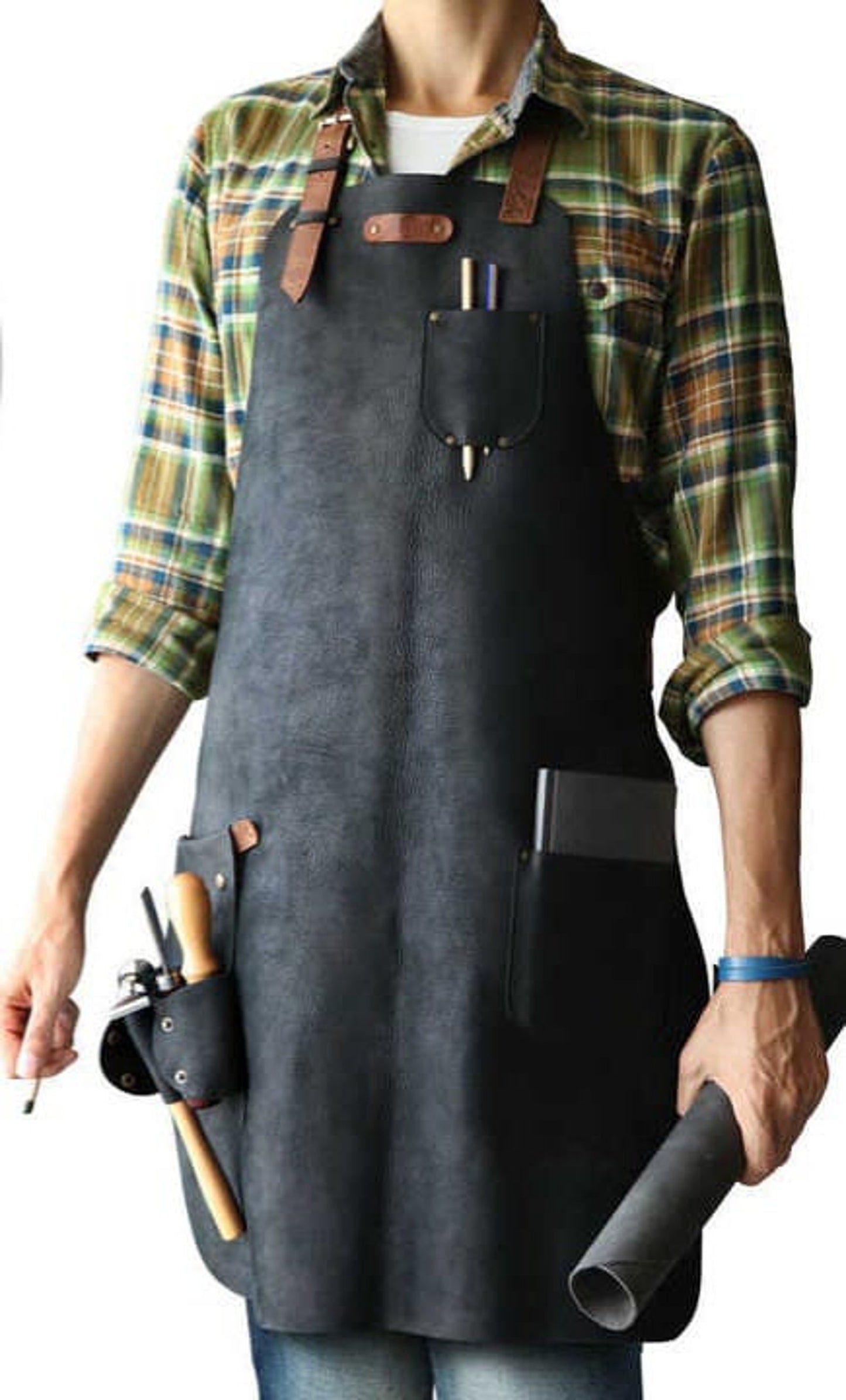 Genuine Leather Men Apron