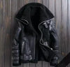 women aviator leather bomber jacket